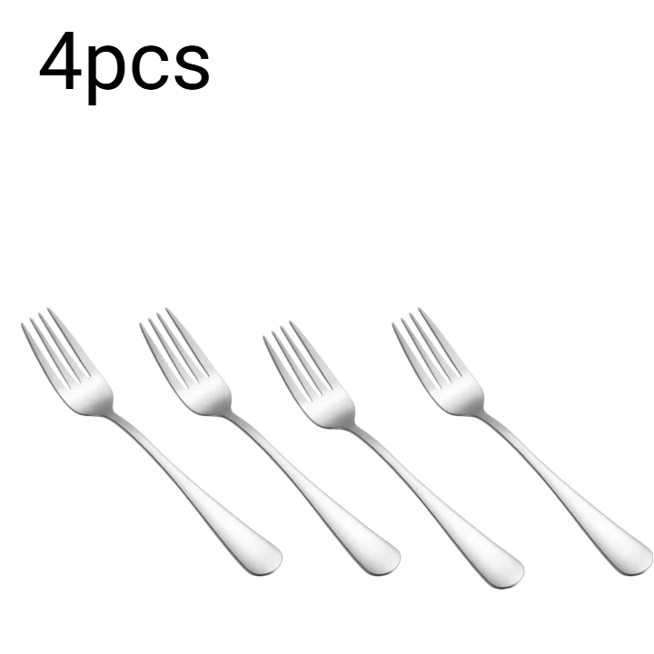 Gold Plated Cutlery - 2/4/8pcs Stainless steel dessert fork, suitable
