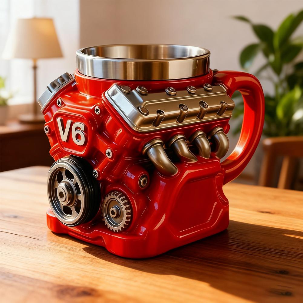 V6 V8 V12 Retro Engine Coffee  - Copper Cocktail Mug のレビューと価格