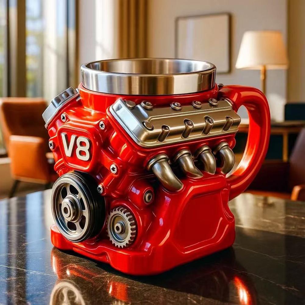 V6 V8 V12 Retro Engine Coffee  - Copper Cocktail Mug のレビューと価格