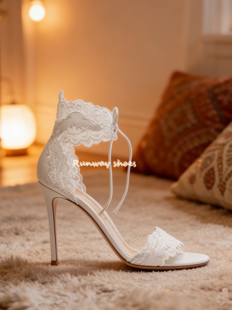 Lace Fabric Lace Single Buckle - Luxury Lifestyle Shoes のレビューと価格
