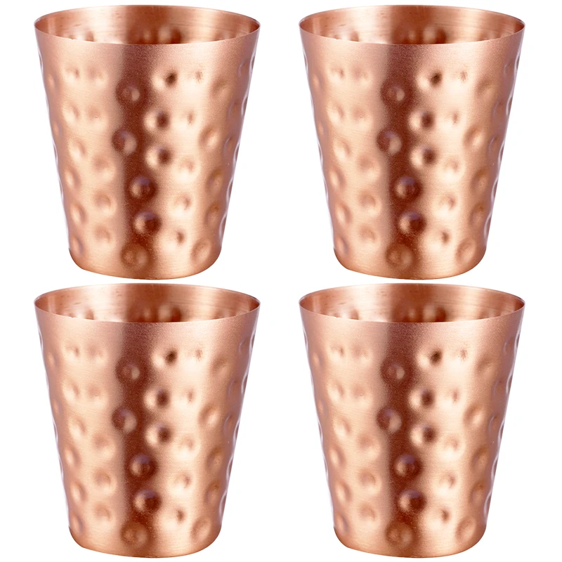 4Pcs New 100% Copper Cups Pure - Copper Cocktail Mug のレビューと価格