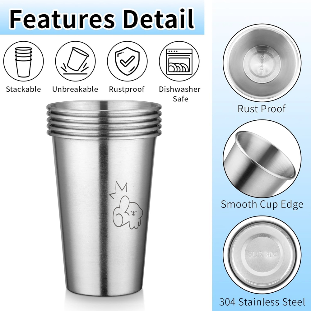 5 Pack Pint Cup 500ml Stainles - Copper Cocktail Mug のレビューと価格