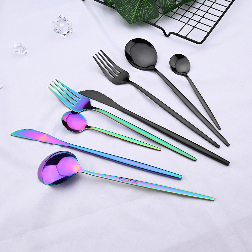 4pcs Gold Dinnerware Set Stain - Gold Plated Cutlery のレビューと価格