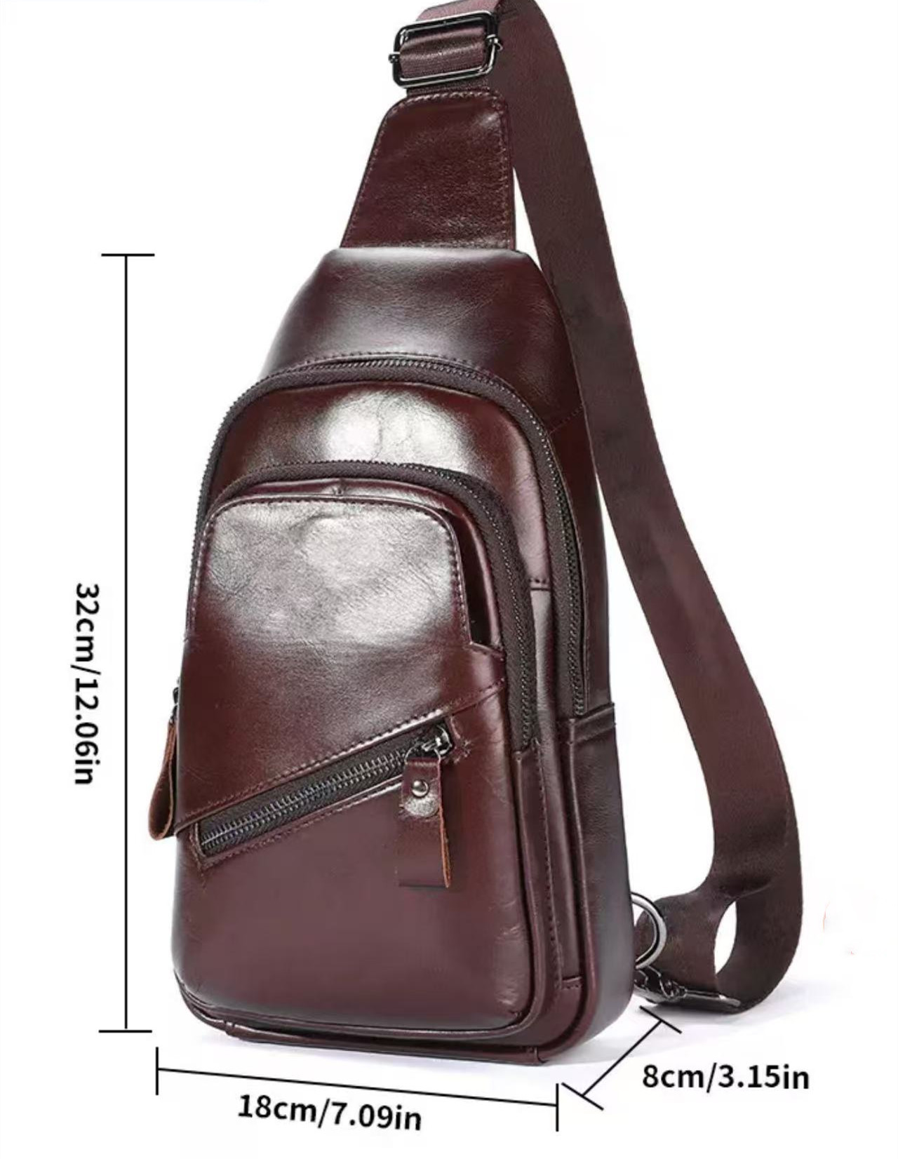 Men's Top-Grain Cowhide Chest  - Luxury Lifestyle Pack のレビューと価格