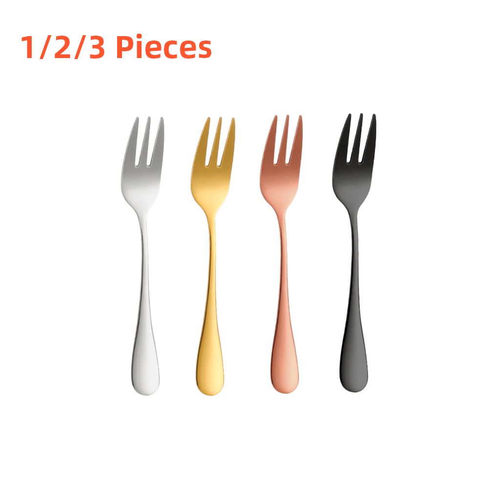 1/2/3 Pieces Gold Fruit Fork S - Gold Plated Cutlery のレビューと価格