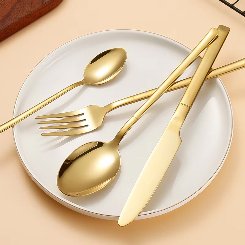 6/24/30PCS Gold Tableware Sets - Gold Plated Cutlery のレビューと価格