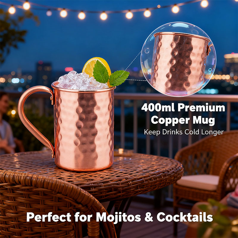New 100% Copper Cups Pure Soli - Copper Cocktail Mug のレビューと価格