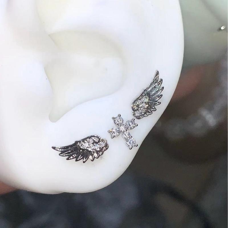 Angel Wings Cross Earrings Lux - Luxury Lifestyle Jewelry のレビューと価格