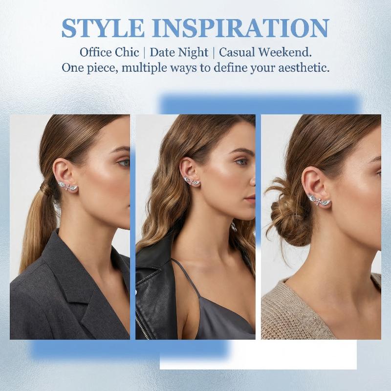 Angel Wings Cross Earrings Lux - Luxury Lifestyle Jewelry のレビューと価格