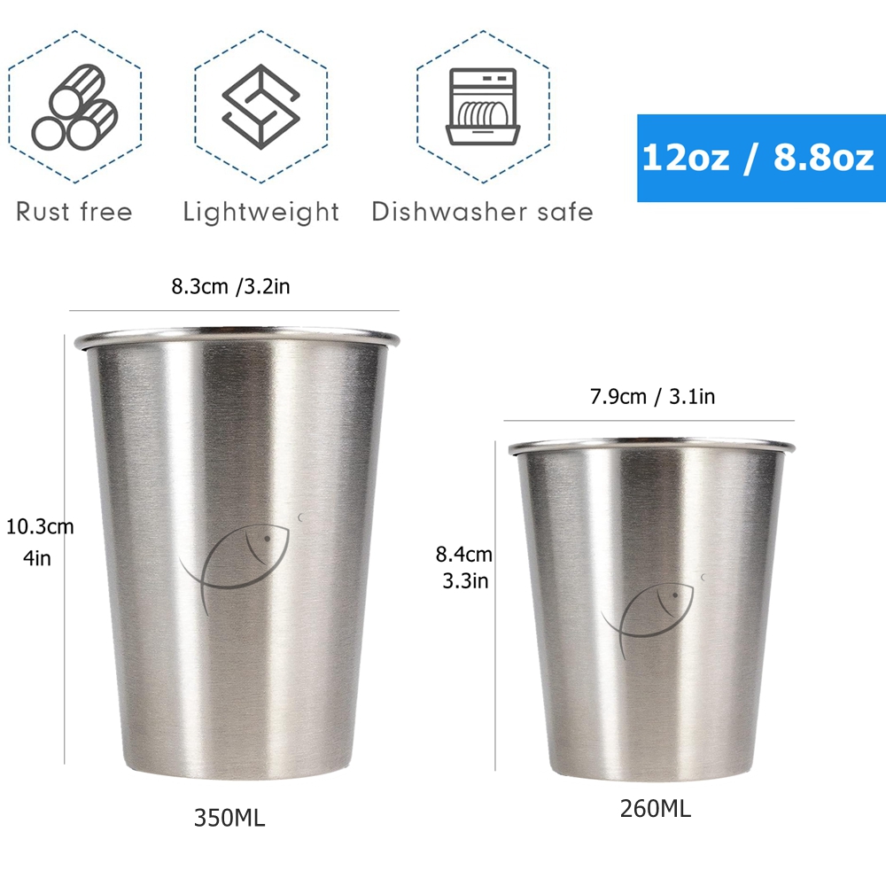 5 Pieces Stainless Steel Cups  - Copper Cocktail Mug のレビューと価格