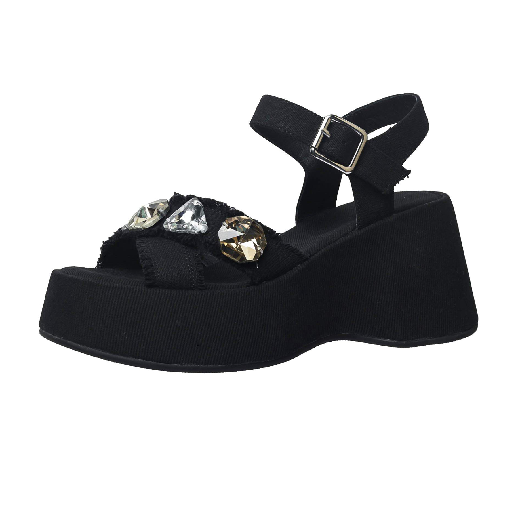 Krazing Pot Denim Peep Toe Pla - Luxury Lifestyle Shoes のレビューと価格
